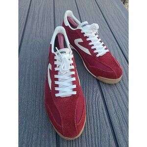 Tretorn Burgundy White Rawlins 2.0 Casual Sneakers Size 10 Excellent Condition